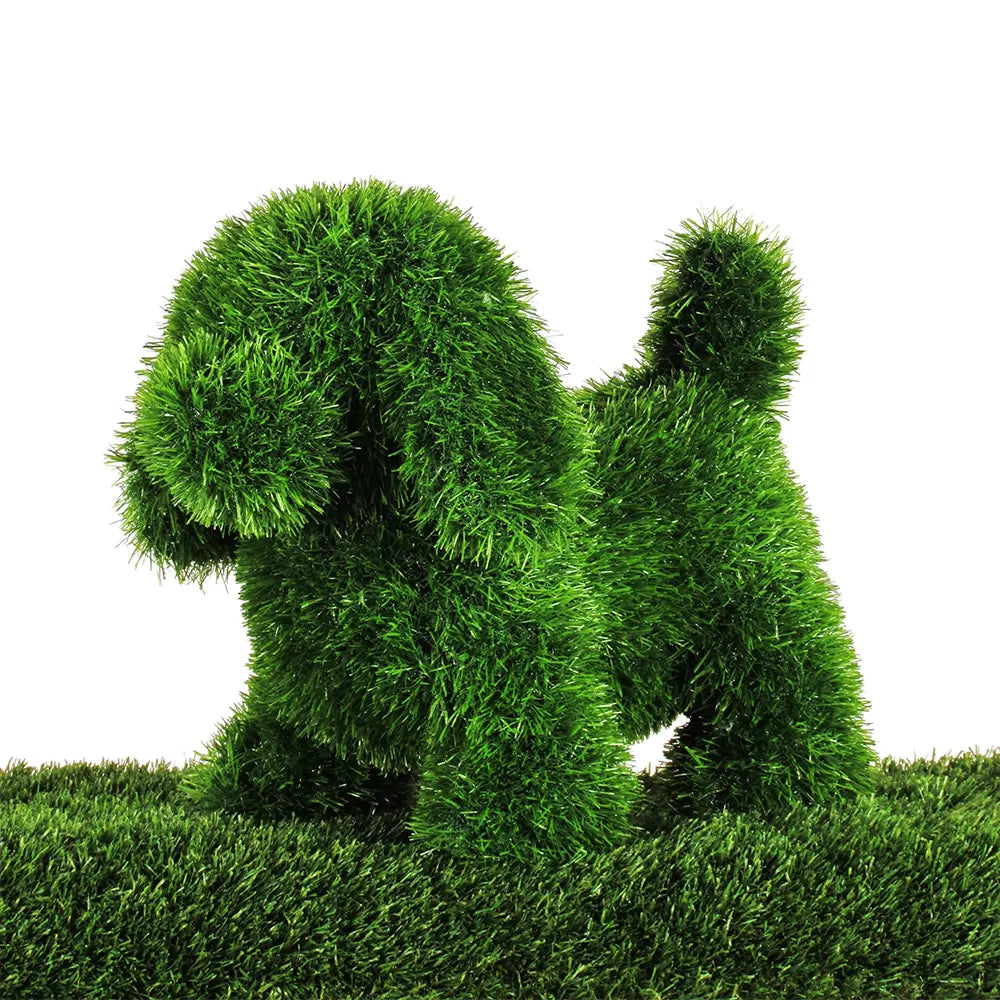 Kunstrasen-Hundeskulptur Vierbeiniger stehender Hund 100 cm