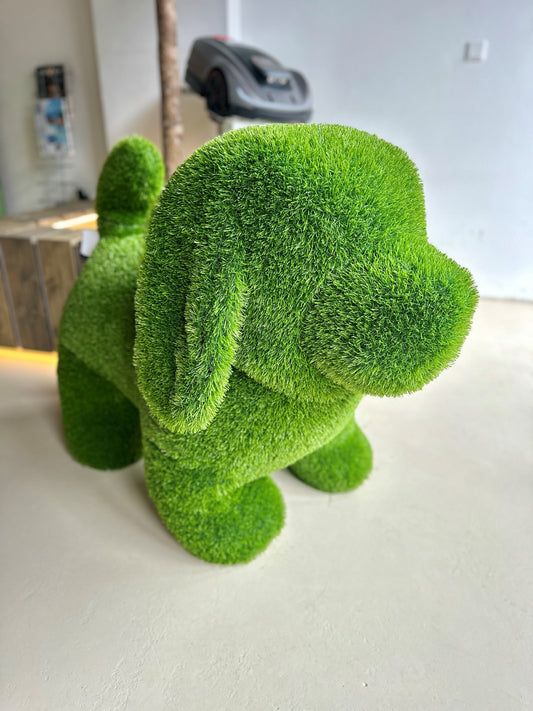 Kunstrasen-Hundeskulptur Vierbeiniger stehender Hund 100 cm