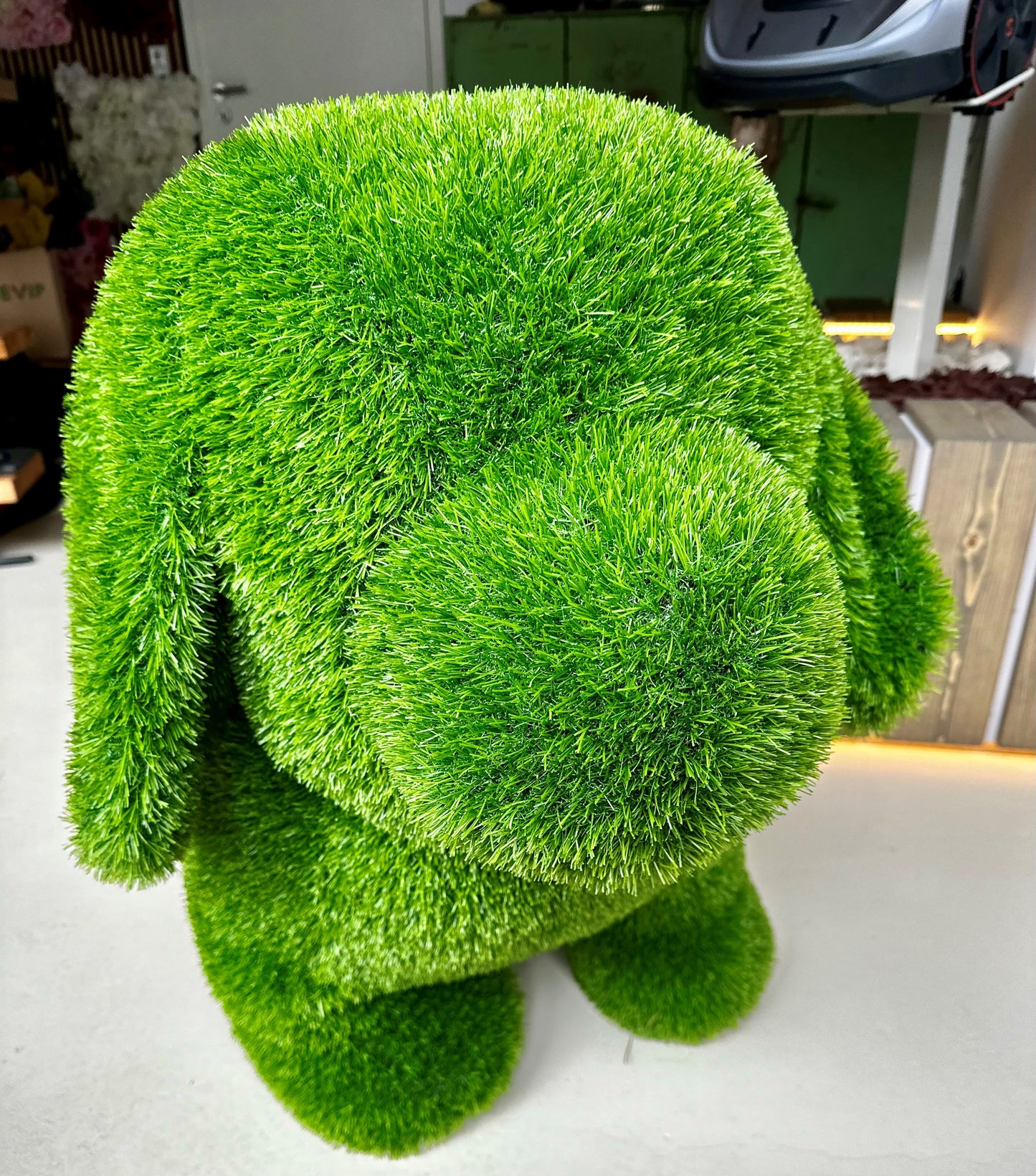Kunstrasen-Hundeskulptur Vierbeiniger stehender Hund 100 cm
