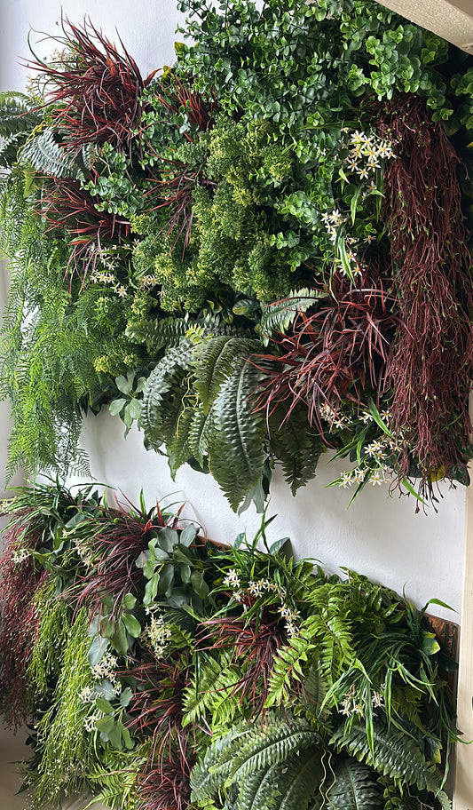 Li Wand-/ Deckenpaneel mit Kunstpflanzen - indoor (98x98cm)