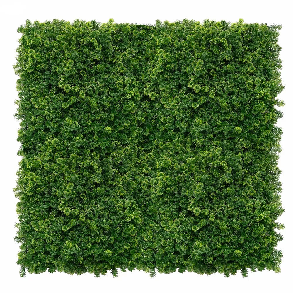 Flechten-Moos - Rahmen und Blätter in der Farbe Grün - 100x100cm