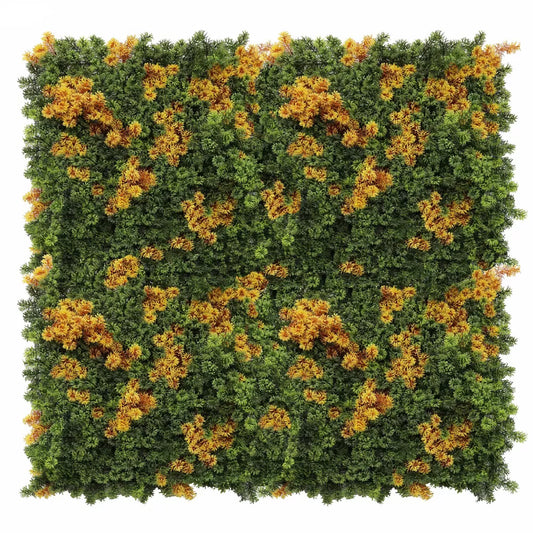 Künstliche Flechtenfliesen Nordischen Flechten - Grün & Orange - 100x100cm